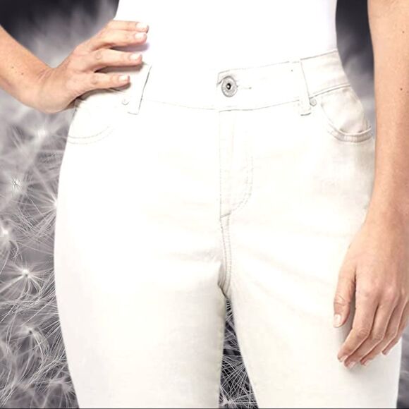 Bandolino off white stretchy Selena style pants - Picture 3 of 9